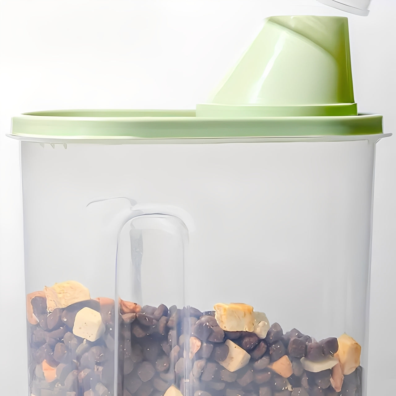 Kompakt foderbehållare med mått – 2,5 liter, smidig och praktisk