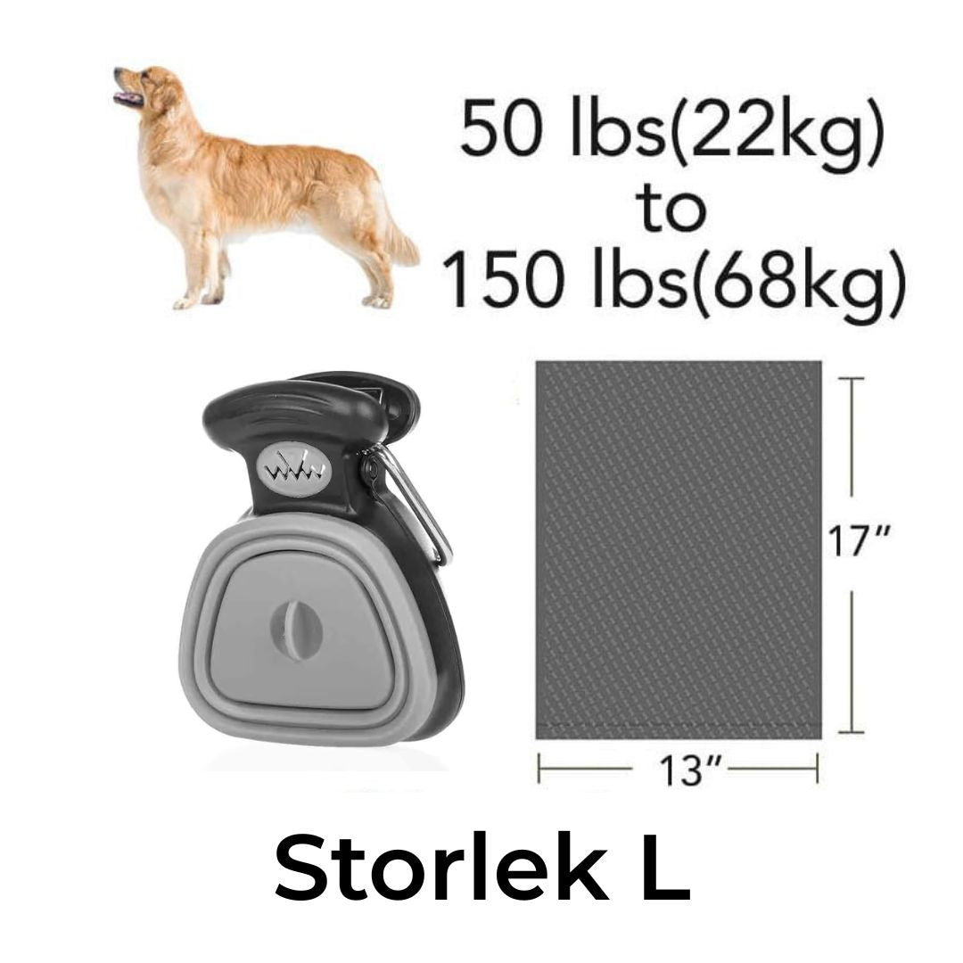 Bärbar Pooper Scooper med Förvaring – Praktisk & Hygienisk Hundrensning