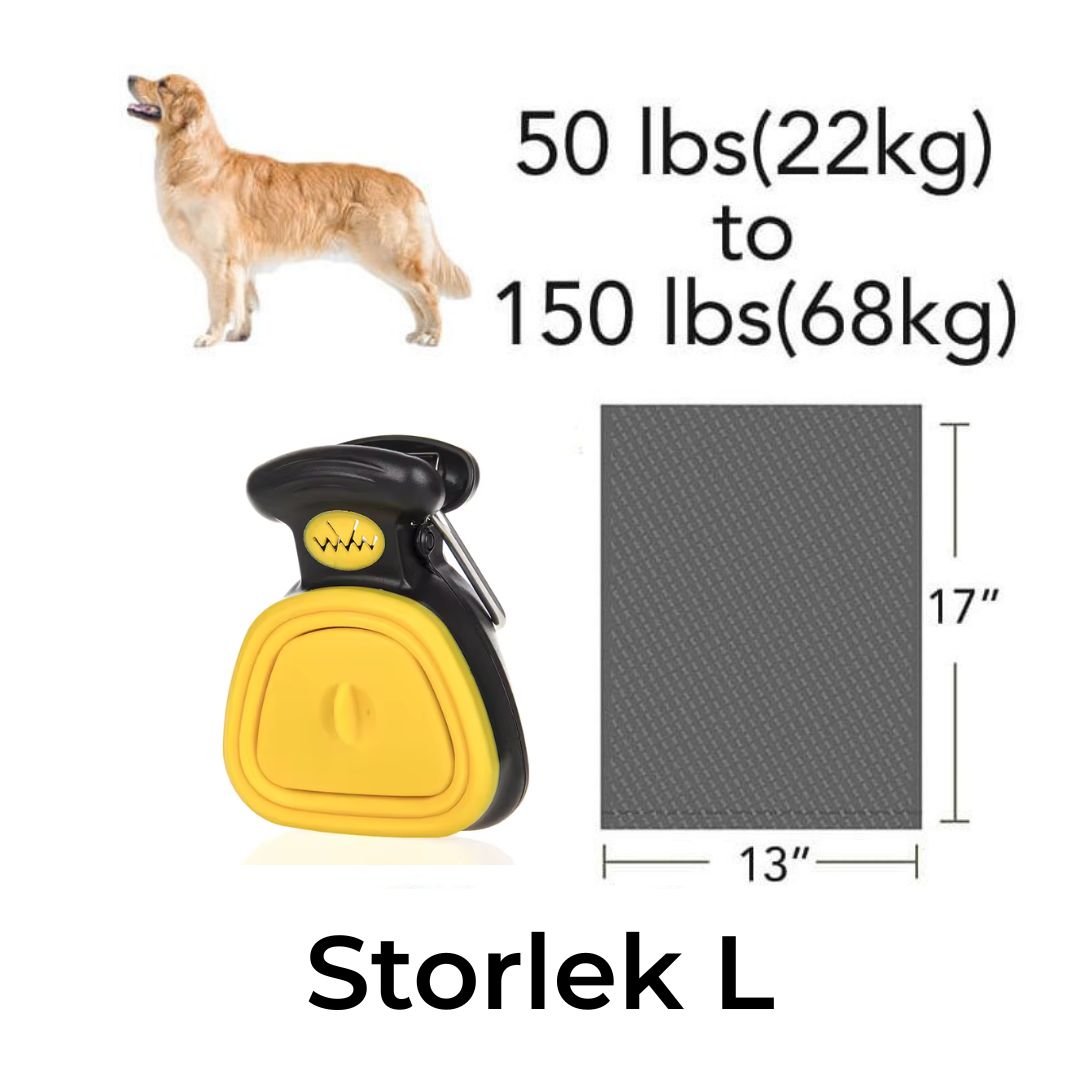 Bärbar Pooper Scooper med Förvaring – Praktisk & Hygienisk Hundrensning