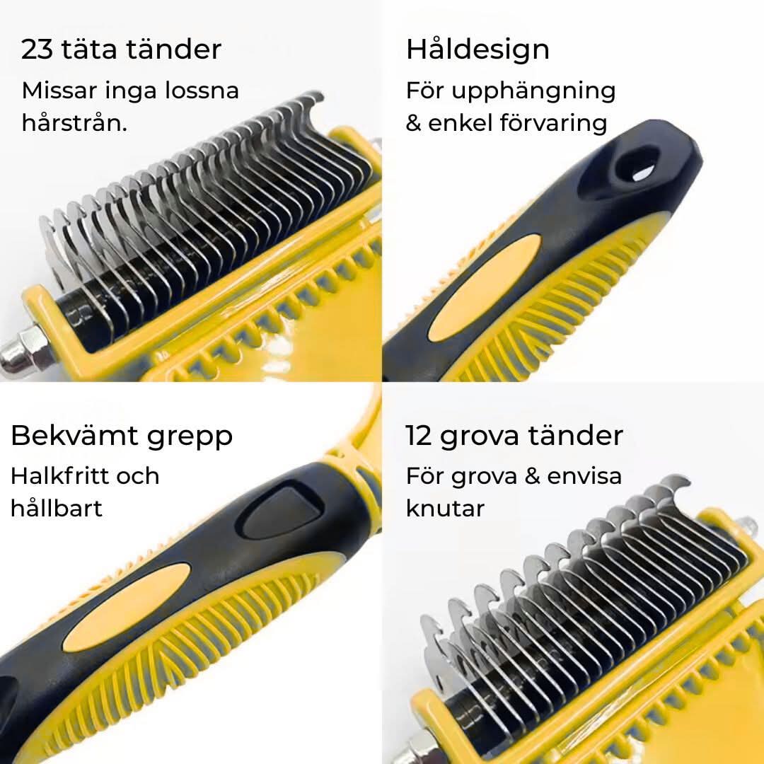 Tovborste för hund och katt – effektiv mot tovor och löst hår