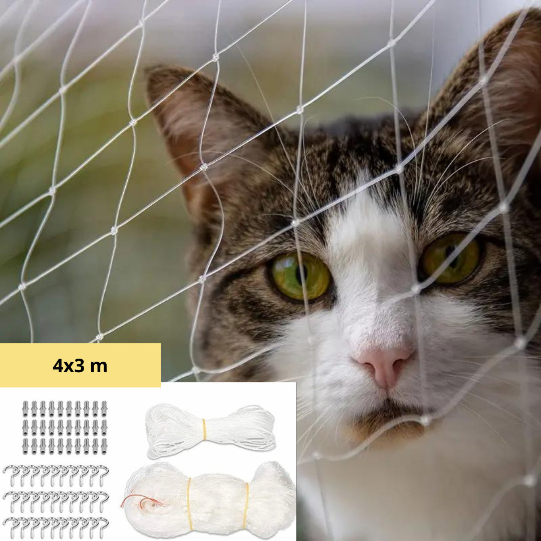 Kattnät för Balkong och Fönster – Säkerhet och Frihet för Din Katt