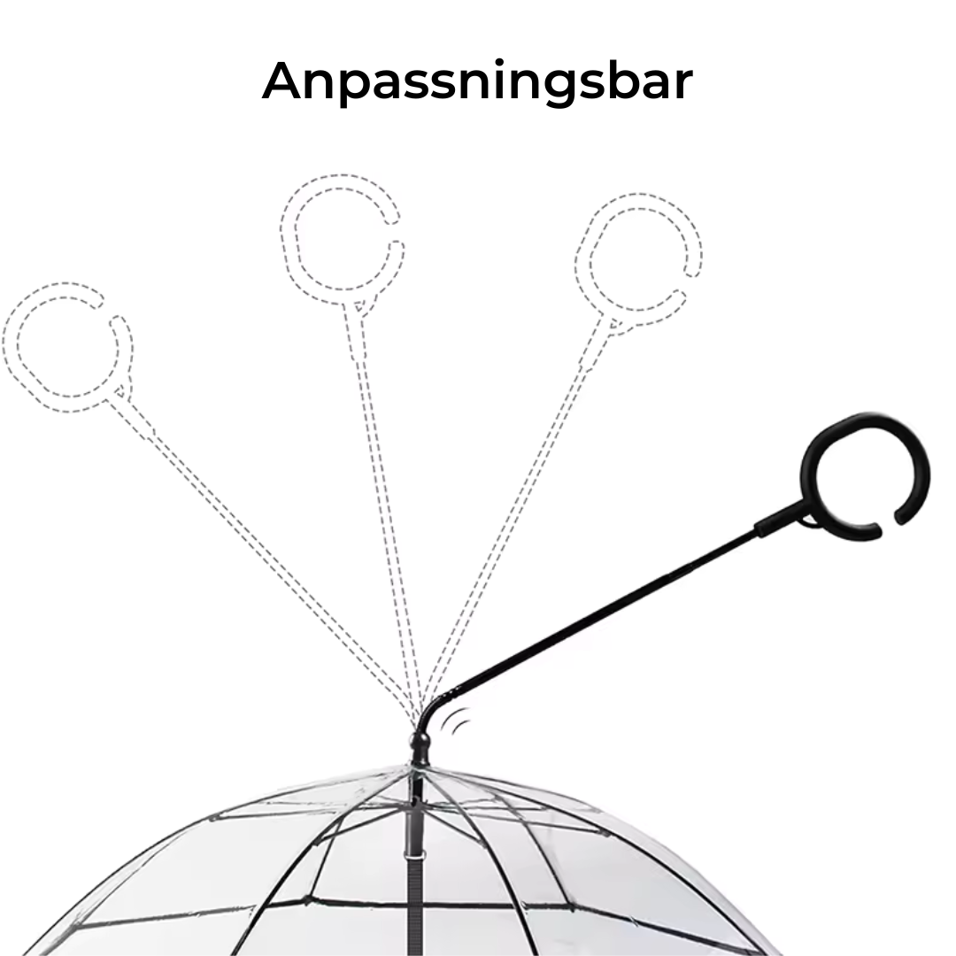 Hundparaply med Koppel – Regnskydd för Små och Stora Hundar