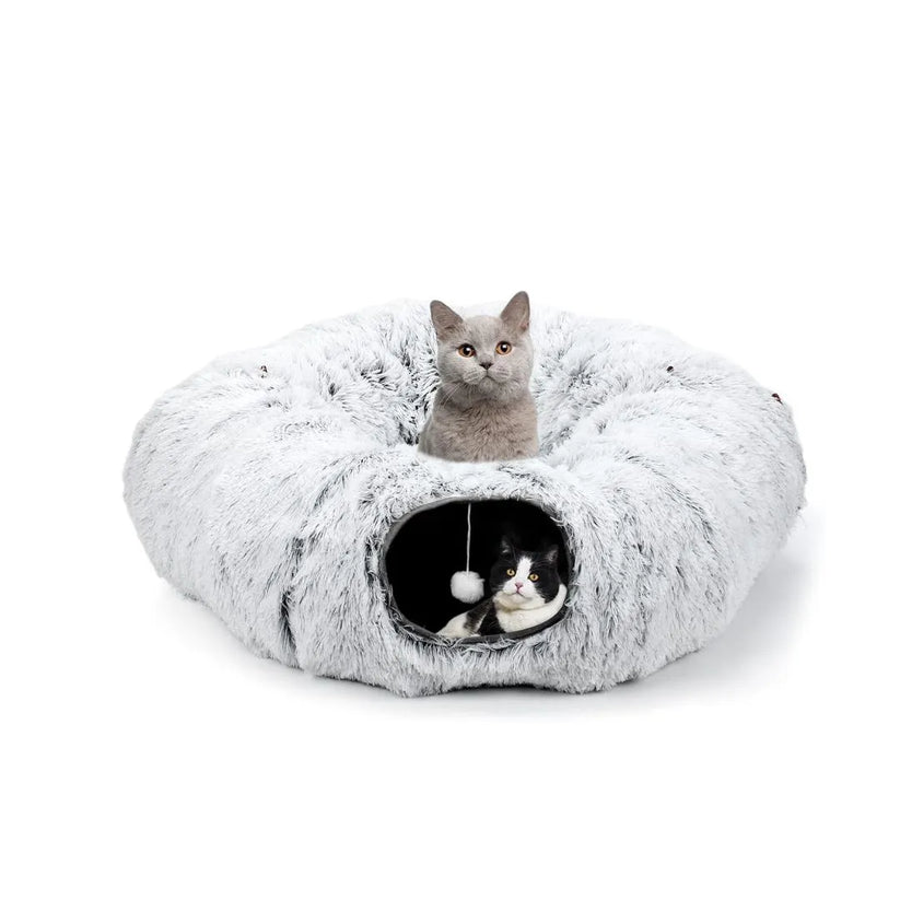 Donut Kattunnelsäng – Mjuk & Lekfull Sovplats för Katt och Smådjur