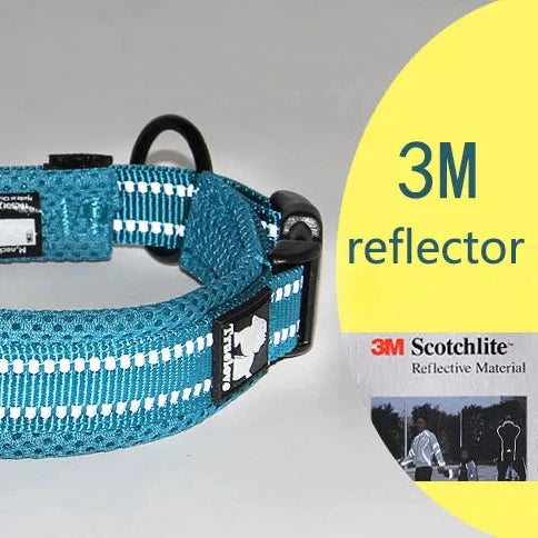 Justerbart Hundhalsband med Reflex – Bekvämt och Säkert för Alla Raser
