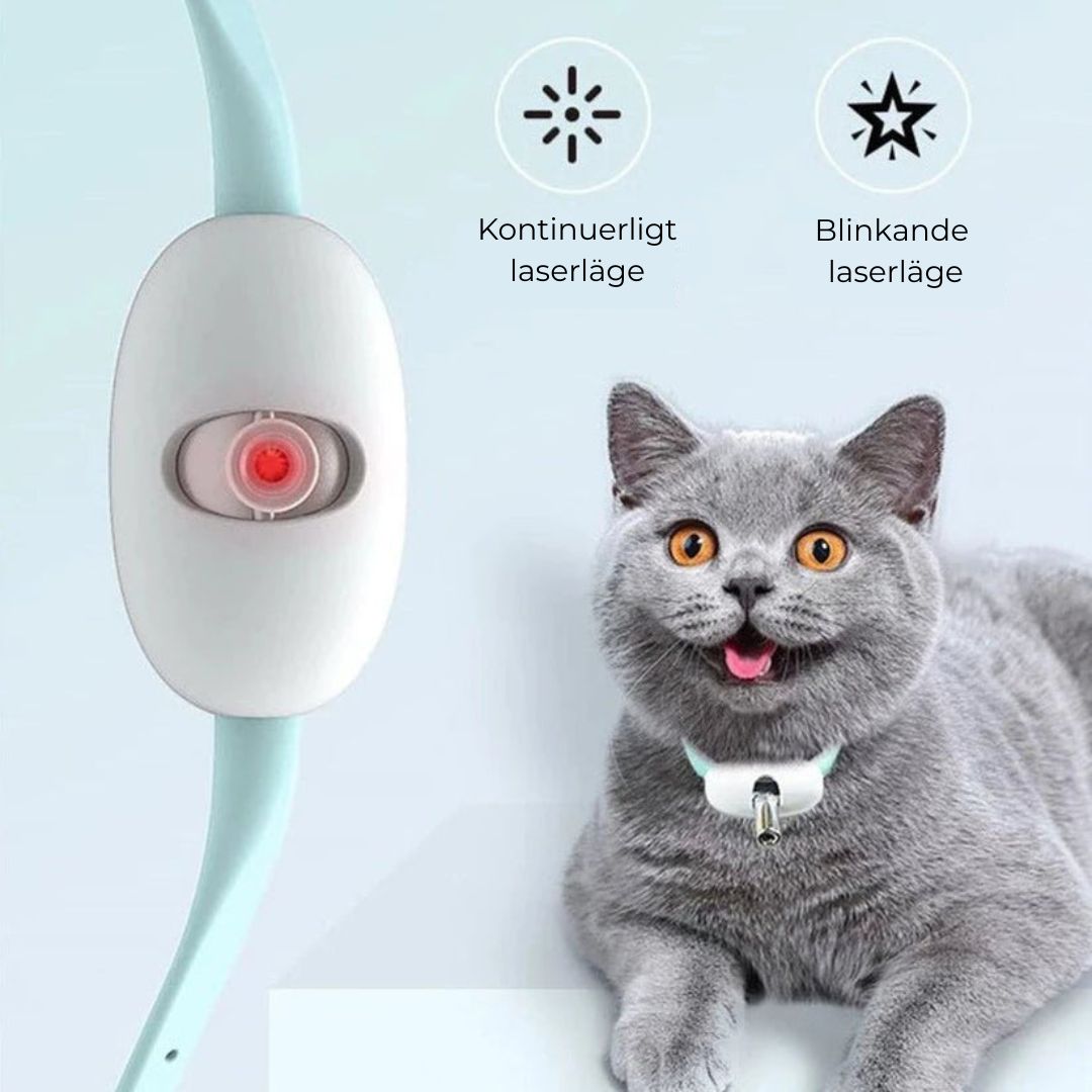 Laserhalsband för Katt – Justerbart & Uppladdningsbart för Lek och Jakt