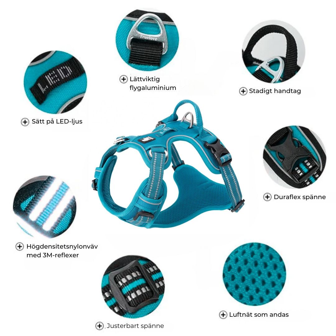 Justerbar Hundsele med Reflex – Bekväm och Säker för Alla Hundar