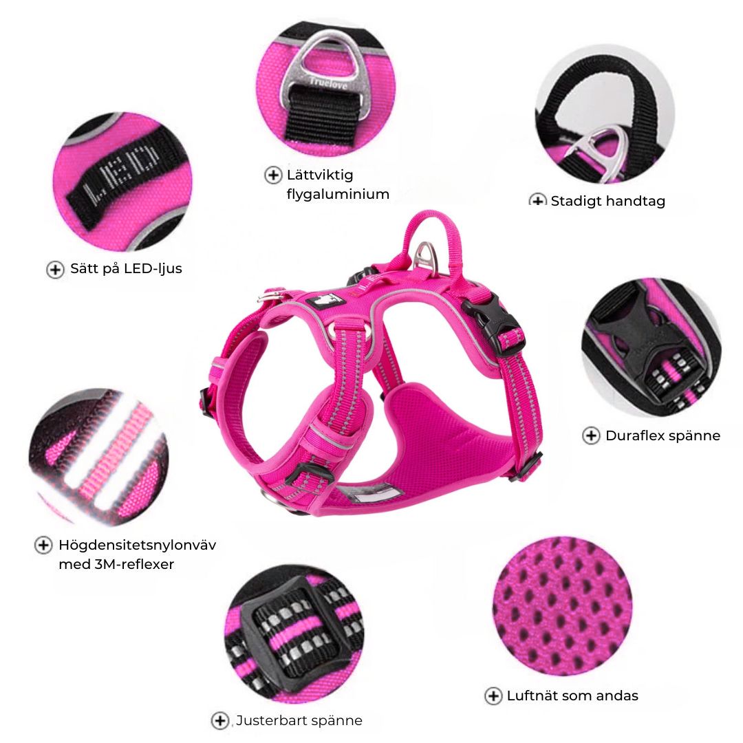 Justerbar Hundsele med Reflex – Bekväm och Säker för Alla Hundar