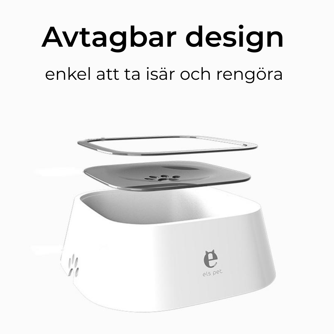 Antispill Vattenskål för Hund och Katt – Ren och Bekväm Drickning