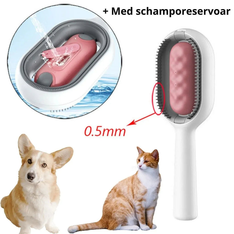 Dubbelsidig Päls- & Textilborste – Ergonomisk, Multifunktionell för Husdjur & Hem