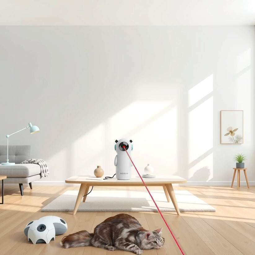 Automatisk laserpekare för katt – 4 laserlägen och USB-batteri