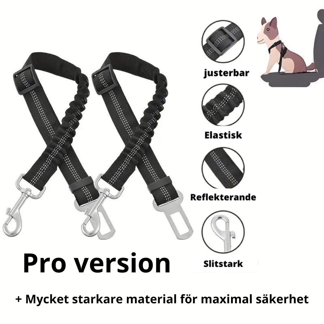 Säkerhetsbälte för Husdjur – Justerbart & Elastiskt för Bilresor, upp till 50 kg