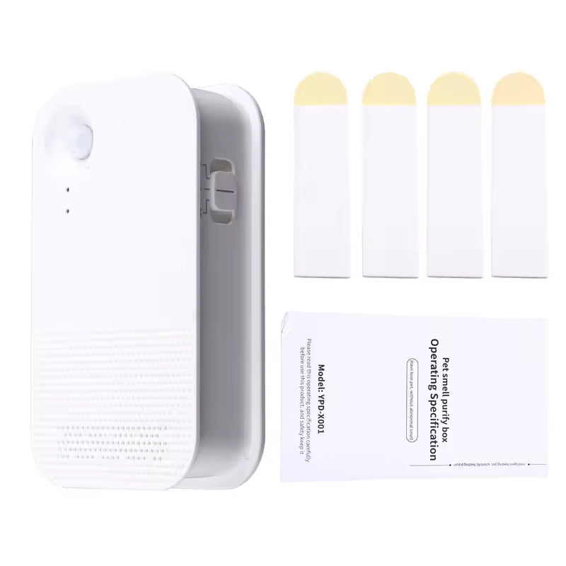 Luftrenare för Kattlåda – Batteridriven & Uppladdningsbar med Kolfilter