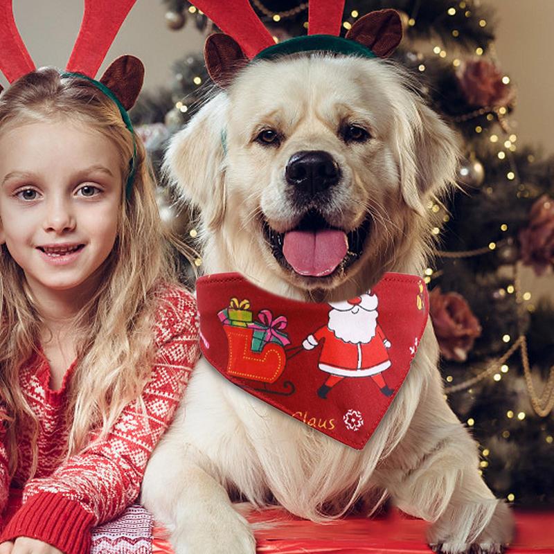Julhalsduk för Hund & Katt – Justerbar & Mjuk, Finns i två storlekar