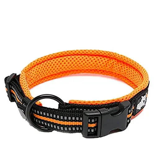 Justerbart Hundhalsband med Reflex – Bekvämt och Säkert för Alla Raser