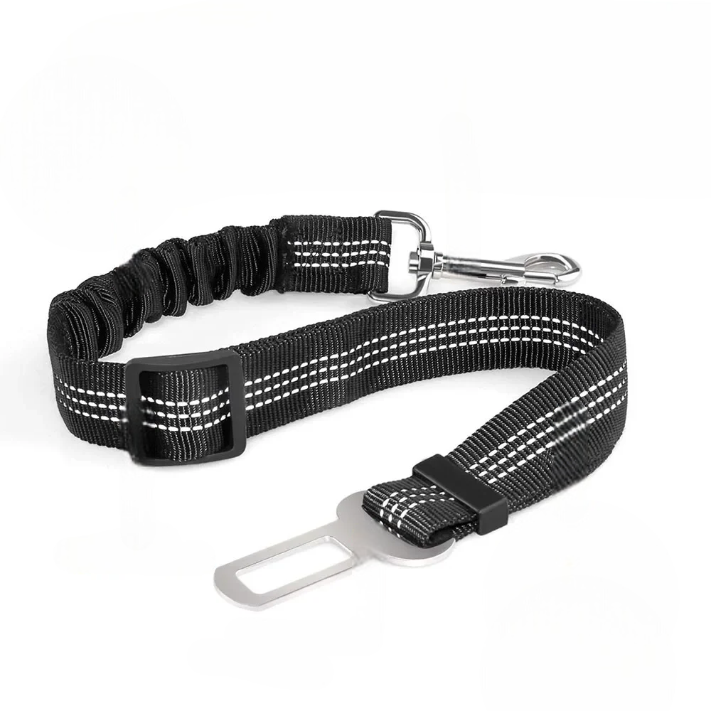 Säkerhetsbälte för Husdjur – Justerbart & Elastiskt för Bilresor, upp till 50 kg