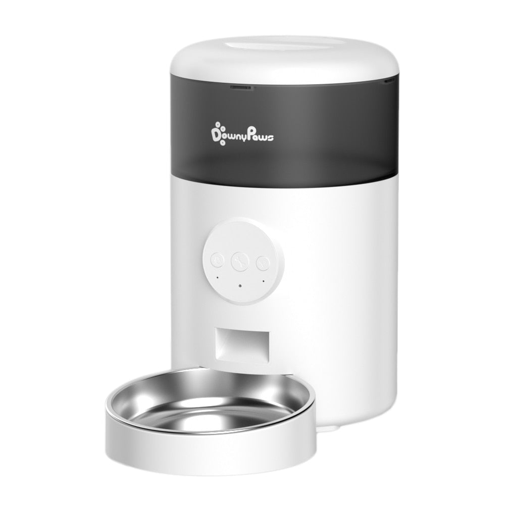 Wifi Foderautomat med Appstyrning – Portionerad Matning för Hund & Katt