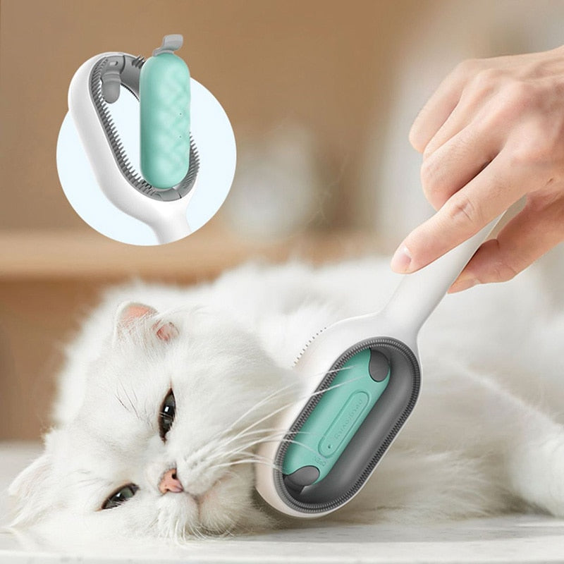 Dubbelsidig Päls- & Textilborste – Ergonomisk, Multifunktionell för Husdjur & Hem