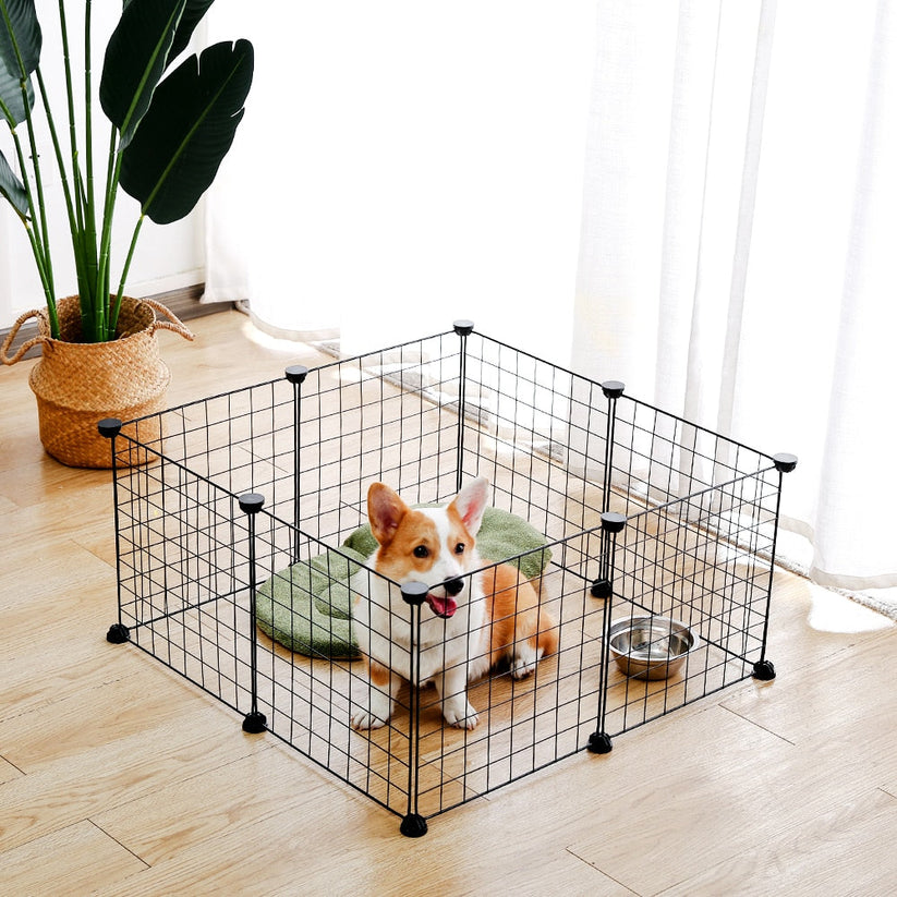 Hopfällbar Hundbur – Smidig och Stabil för Valpar och Smådjur