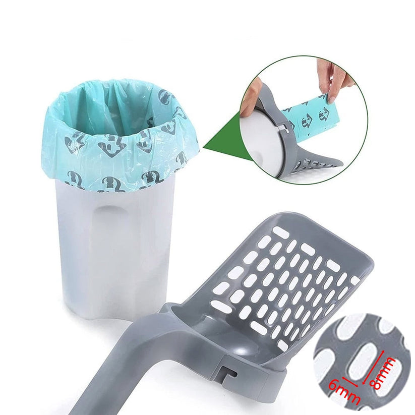 Smart kattspade med integrerad påsebehållare – enkel, hygienisk och kladdfri rengöring