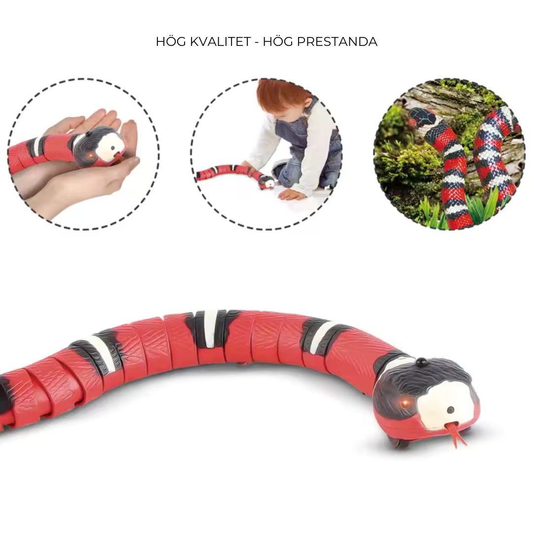 Automatisk Leksaksorm för Katt – Interaktiv Jaktlek med Sensor & Uppladdningsbar