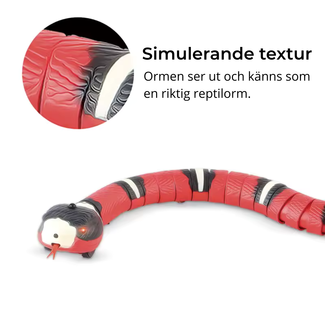 Automatisk Leksaksorm för Katt – Interaktiv Jaktlek med Sensor & Uppladdningsbar