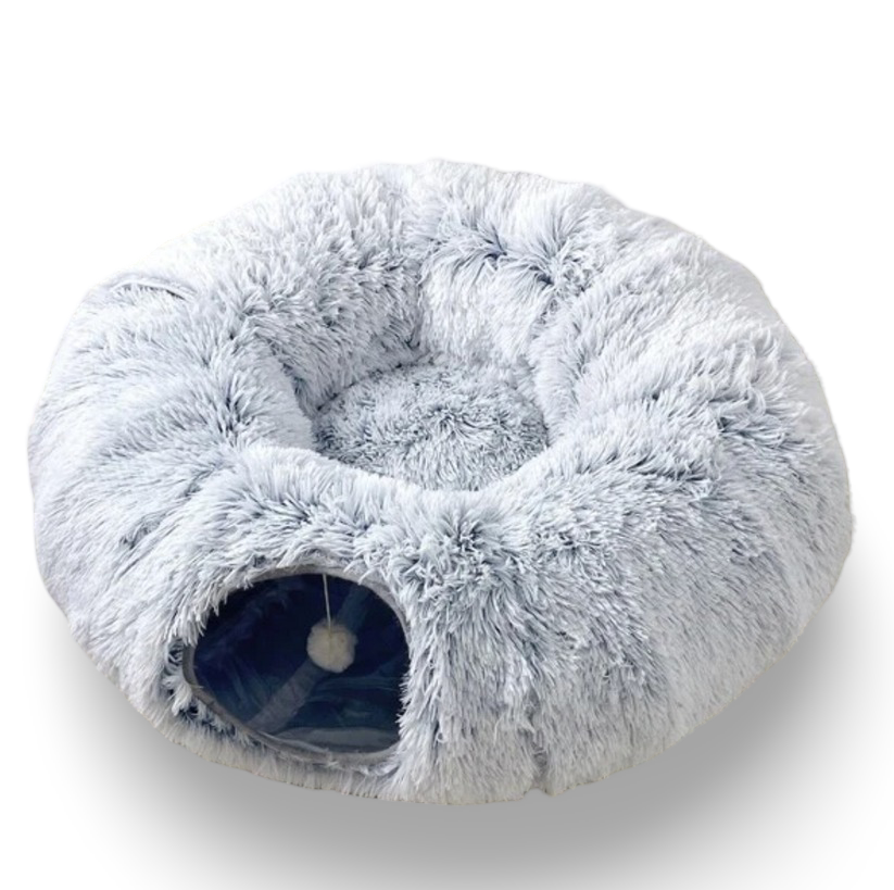 Donut Kattunnelsäng – Mjuk & Lekfull Sovplats för Katt och Smådjur