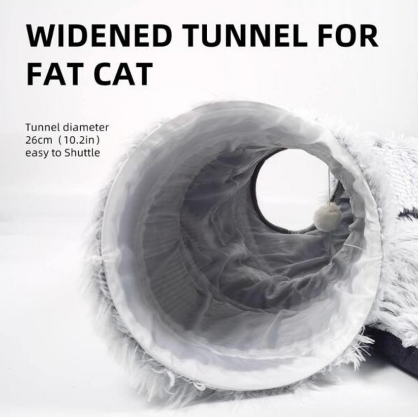 Donut Kattunnelsäng – Mjuk & Lekfull Sovplats för Katt och Smådjur