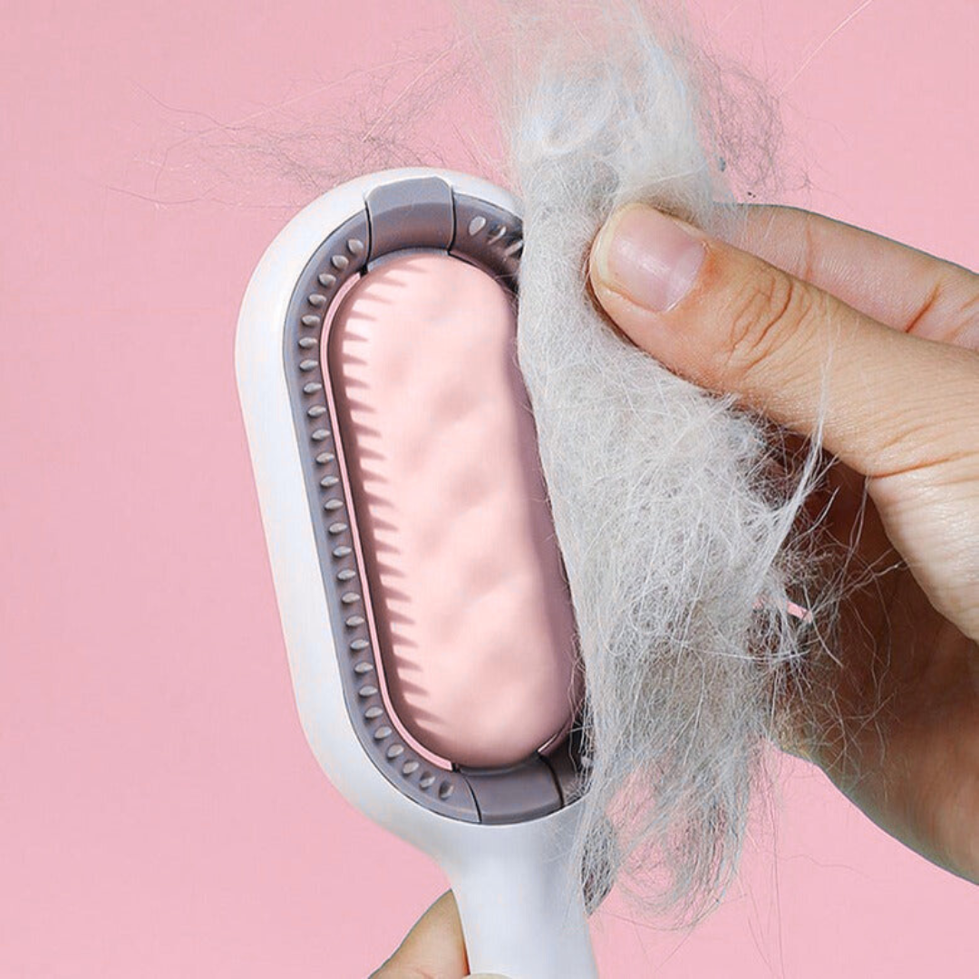 Dubbelsidig Päls- & Textilborste – Ergonomisk, Multifunktionell för Husdjur & Hem