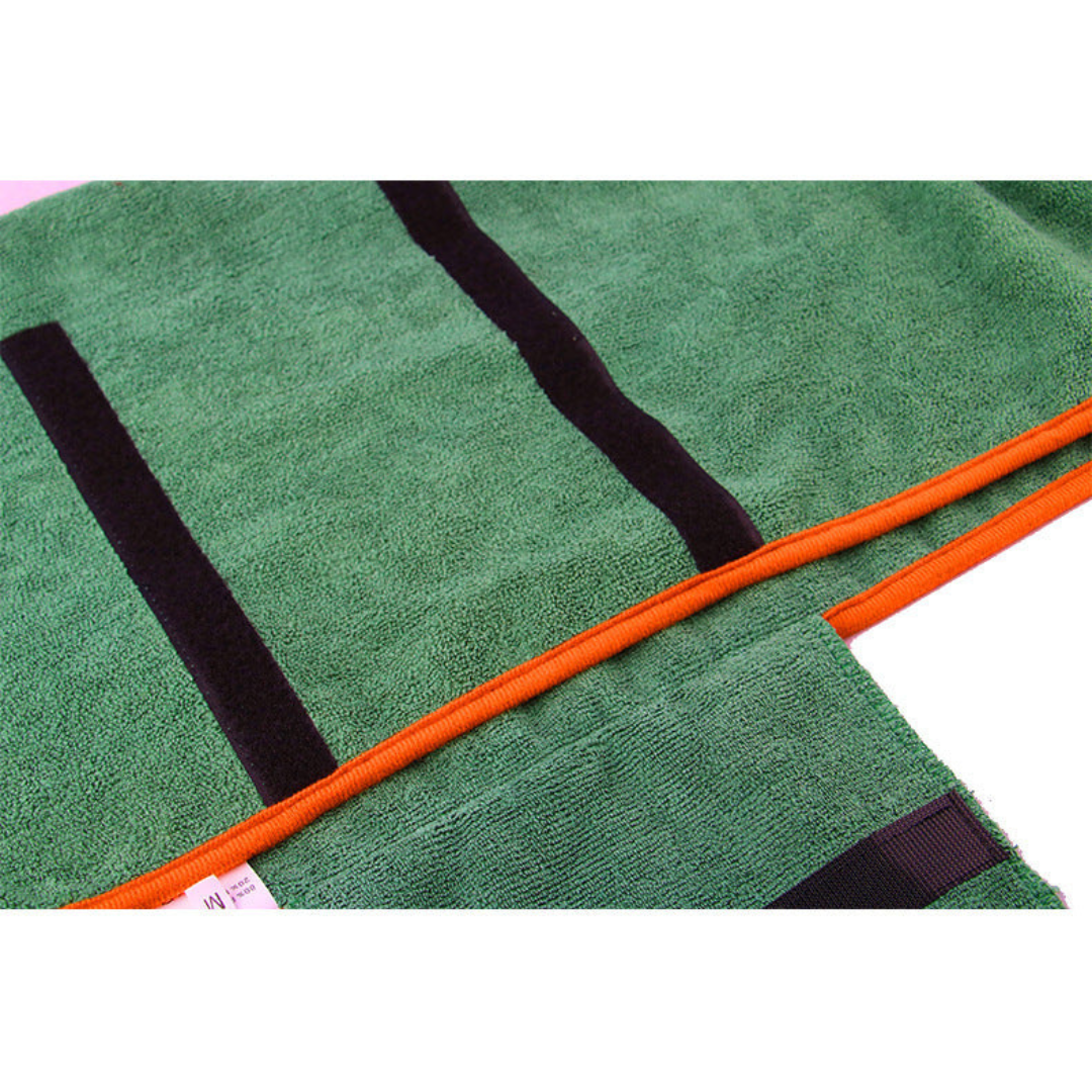 Högabsorberande hundbadrock i mikrofiber – snabbtorkande och bekväm