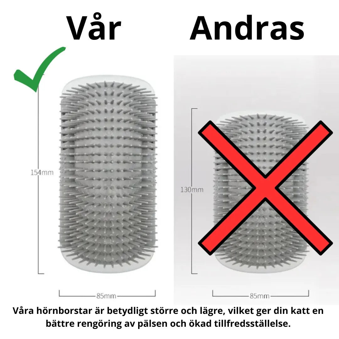 Effektiv & Lugnande Katt Hörn-Massageborste – Enkel Pälsvård Hemma