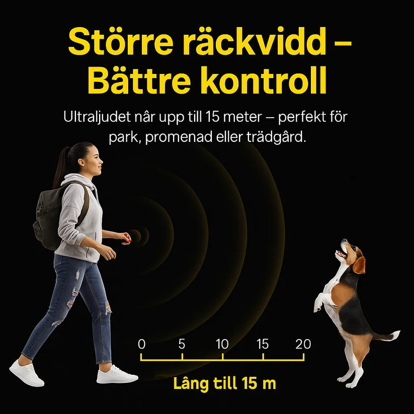 Ultraljud Antiskällenhet för Hund – Effektiv & Skonsam Mot Skällande