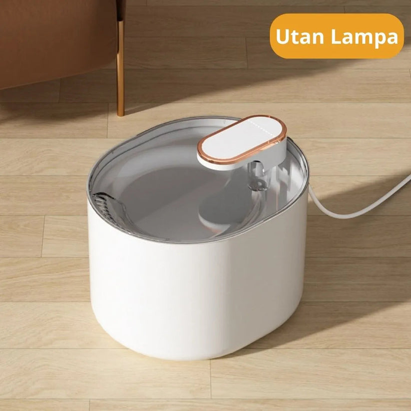 Hundfontän 3L – Tyst & Stilren Vattenautomat Med LED & USB-anslutning