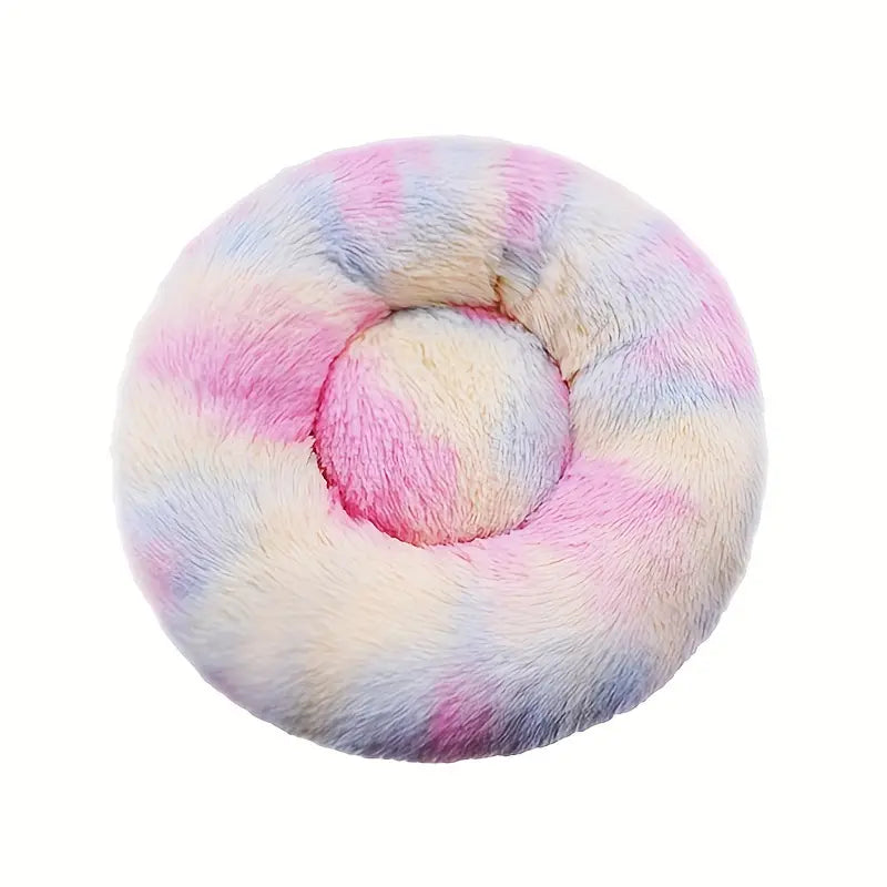 Donutbädd för husdjur – mjuk och bekväm sovplats 50cm