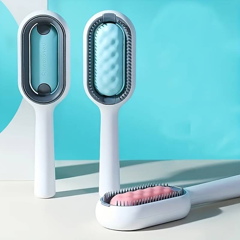 Dubbelsidig Päls- & Textilborste – Ergonomisk, Multifunktionell för Husdjur & Hem