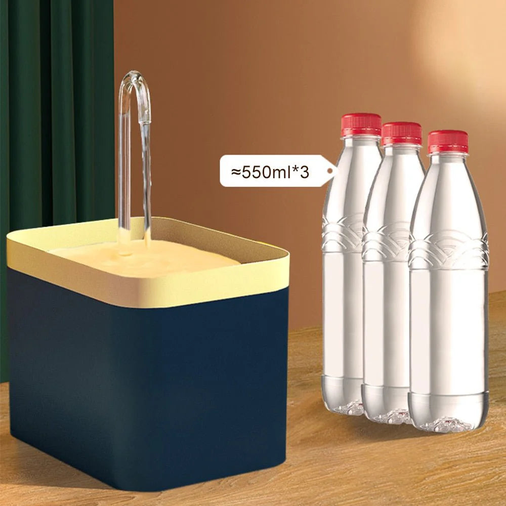 Automatisk Kattfontän med Filter – Friskt & Rinnande Vatten för Katter och Små Hundar