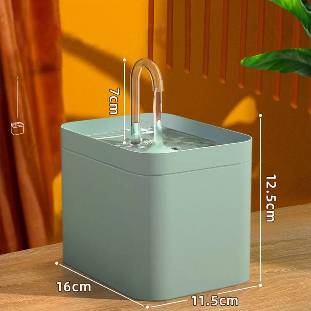 Automatisk Kattfontän med Filter – Friskt & Rinnande Vatten för Katter och Små Hundar