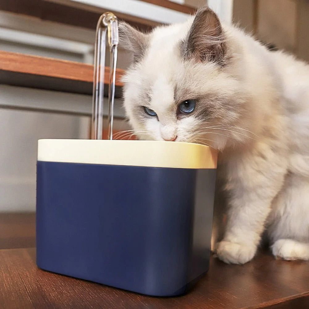 Automatisk Kattfontän med Filter – Friskt & Rinnande Vatten för Katter och Små Hundar