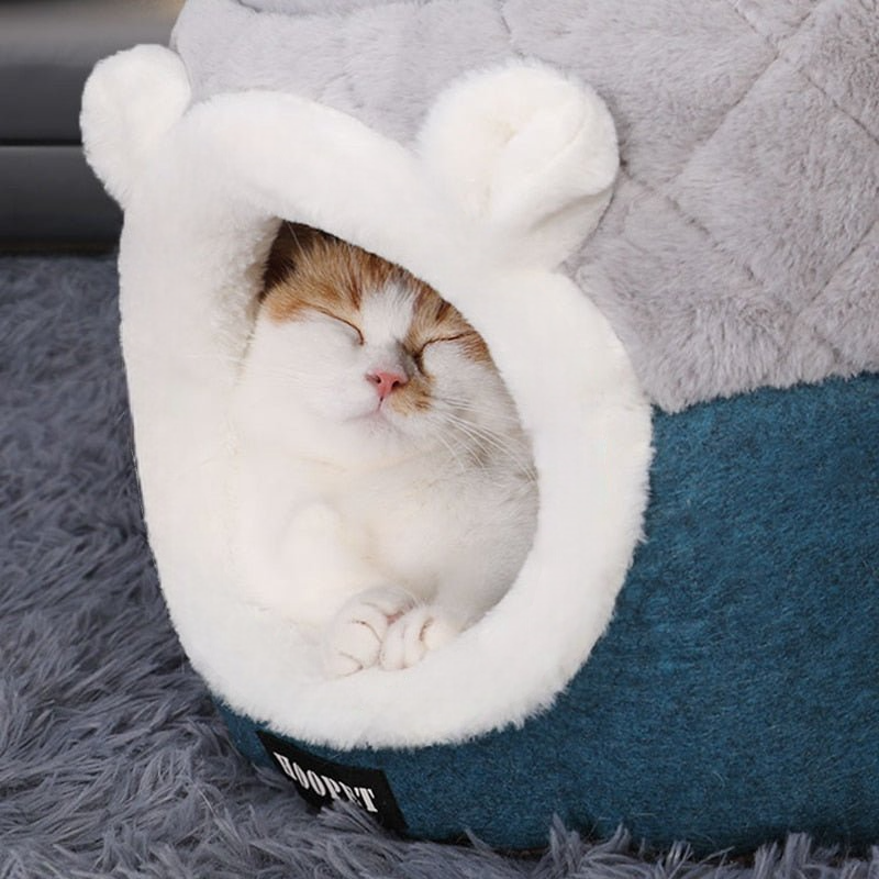 Grotti Kattbädd – Mysig & Varm Vila för Katter och Mindre Hundar