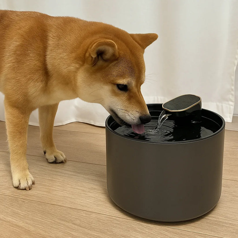 Hundfontän 3L – Tyst & Stilren Vattenautomat Med LED & USB-anslutning
