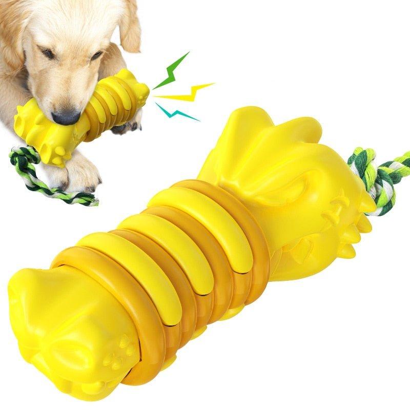 Stimulerande hundleksak i gummi – lekfull tandvård för din bästa vän