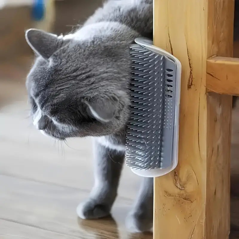 Effektiv & Lugnande Katt Hörn-Massageborste – Enkel Pälsvård Hemma