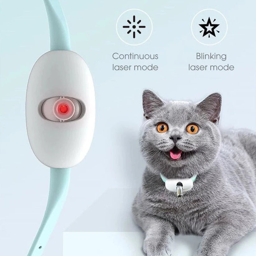 Laserhalsband för Katt – Justerbart & Uppladdningsbart för Lek och Jakt