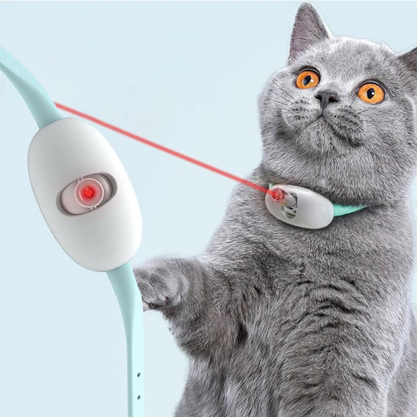 Laserhalsband för Katt – Justerbart & Uppladdningsbart för Lek och Jakt