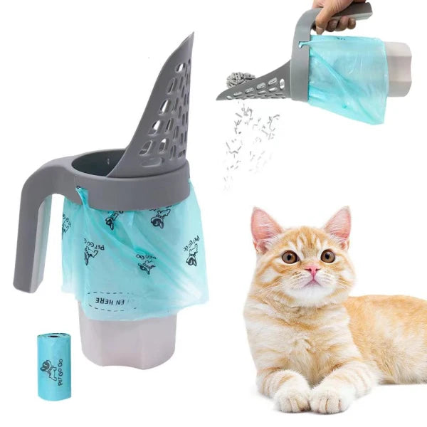 Smart kattspade med integrerad påsebehållare – enkel, hygienisk och kladdfri rengöring