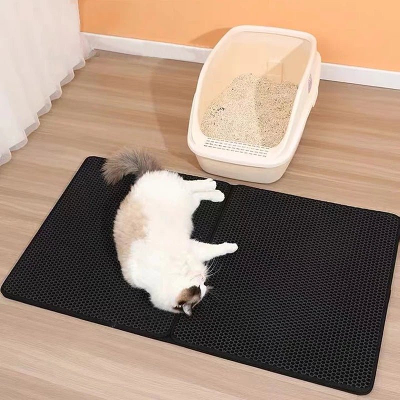 Kattlådematta med dubbelskikt – effektiv fångst av kattsand och halkfri undersida
